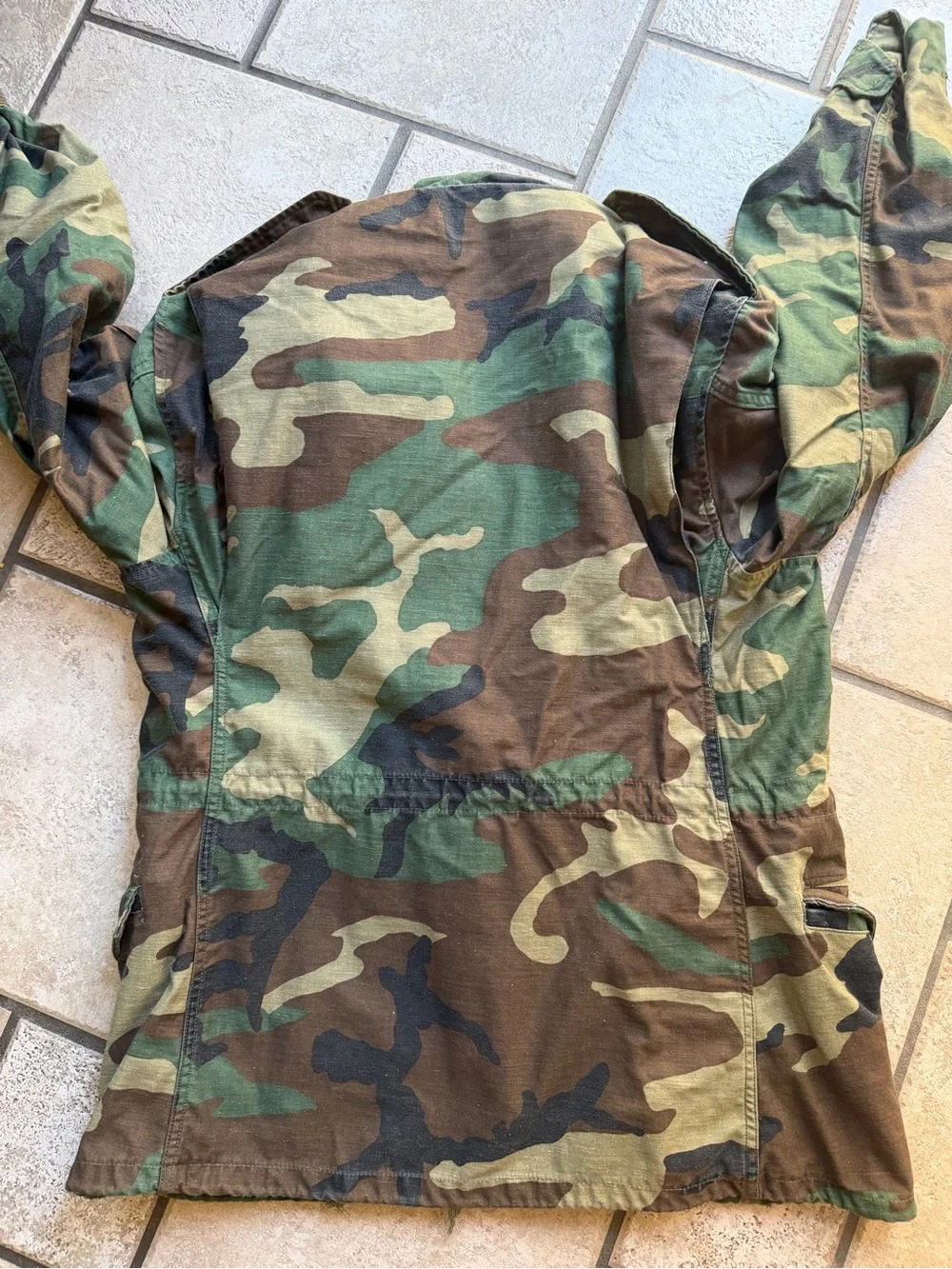 Men's Camouflage Field Jacket - Green Camo